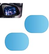 Icyfond 2PCS Car Rear View Mirror Waterproof Film, Rainproof Anti Fog Glare Protective Coating fo...