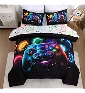 NTBED Game Console Comforter Set for Boys Girls Kids Space Universe Gaming Geometric Lightweight ...