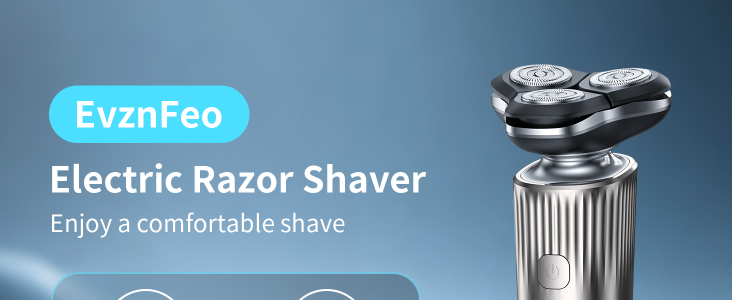 Rechargeable Electric Razor for Men: IPX7 Waterproof 5D Floating Head Shaver - 90-Min Runtime USB-C