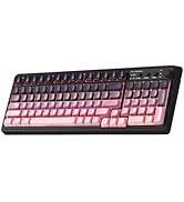 AULA S99 Keyboard, Wireless Gaming Keyboard Bluetooth Ergonomic Creamy Computer Keyboards Cute Fu...