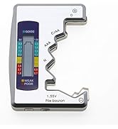 AMTAST Seven Battery Tester 7 Type of Battery C, AA, AAA, D, N, 9V (6F22), 1.55V Button Cell Batt...