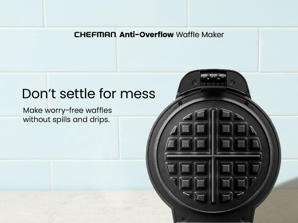 Make waffles without spills or drips.
