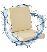 IPYNBAP Outdoor Chair Cushion Set 24 x 24 x 4 Inch, Waterproof &amp; Fade Resistant Patio Furniture C...