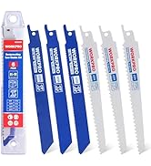 WORKPRO 6-Piece Reciprocating Saw Blade Set, 6