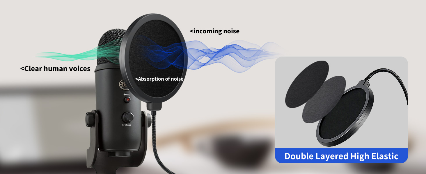 double layers pop filter