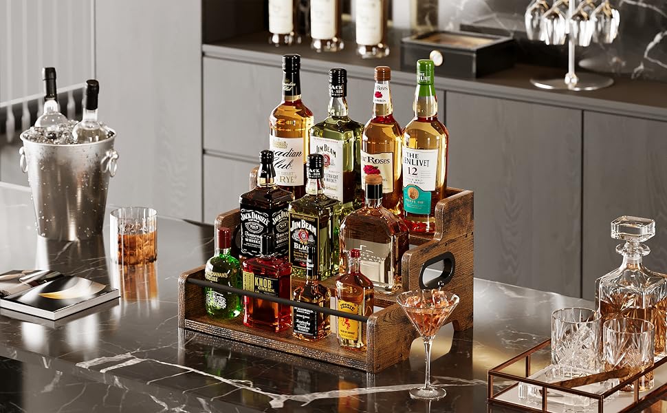 liquor bottle display shelf
