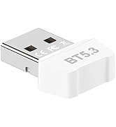 GAROGYI USB Bluetooth 5.3 Adapter for PC, Supports Windows 11/10/8.1/7,5.3+EDR Bluetooth Wireless...