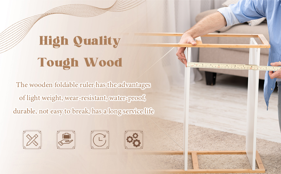 Folding Wood Ruler