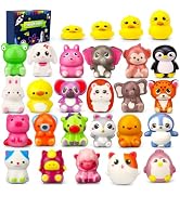 LNCOJOLM 24 PCS Party Favors Squeeze Squishies Fidget Sensory Toys for Kids, Slow Rising Soft Ani...