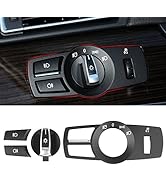 Jaronx Compatible with BMW Headlight Control Switch Set,4PCS Headlight Switch Button Panel Contro...