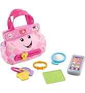 Fisher-Price Baby &amp; Toddler Toy Laugh &amp; Learn My Smart Purse with Lights, Learning Songs &amp; 5 Acce...