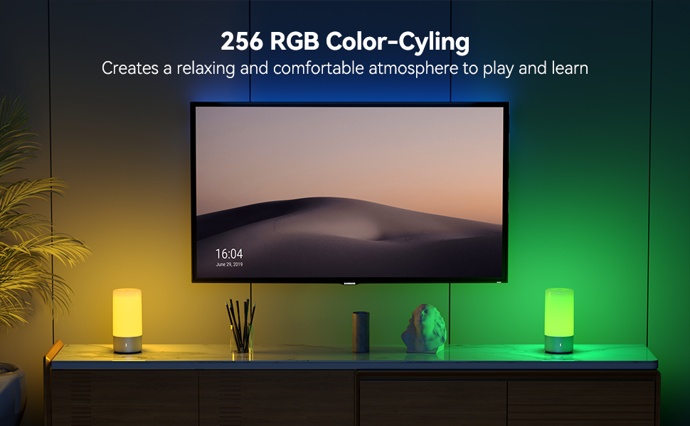 Famigreta Table Lamp Plug In Electric Lamp for Bedroom