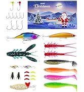 UCEC Fishing Gift Lures Kit, Fishing Bait Kit for Bass Trout Salmon, Christmas, Birthday and Vale...