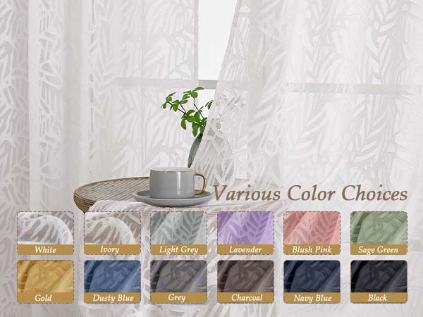 Semi sheer curtains