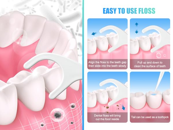 independently packaged tooth picks flossers