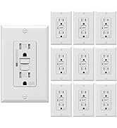 [10 Pack] WEBANG Self-Test GFCI Outlets, Tamper-Resistant and Weather-Resistant, GFCI Receptacle ...