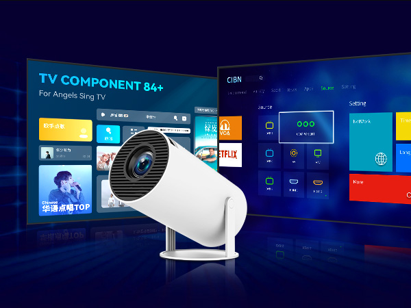 Mini Projector with WIFI 6 and Bluetooth