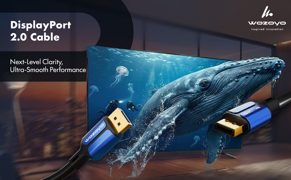Wozoyo DisplayPort 2.0 Cable
