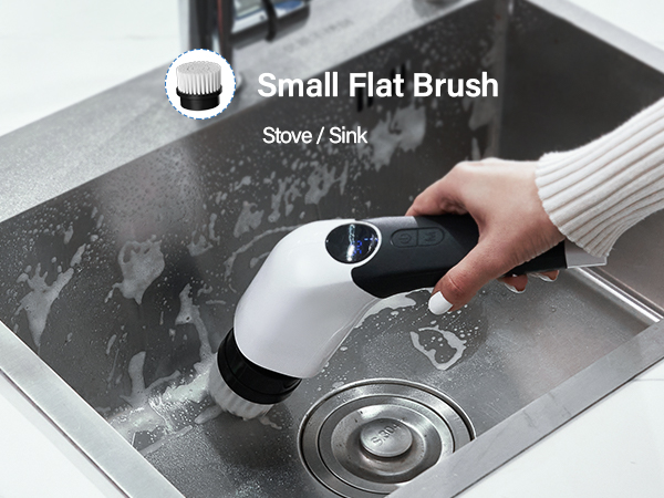 electric mop bathroom scrubber with long handle