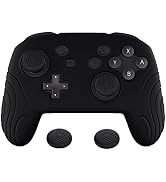 PlayVital Samurai Edition Ergonomic Silicone Skin Protective Case for Nintendo Switch Pro Control...