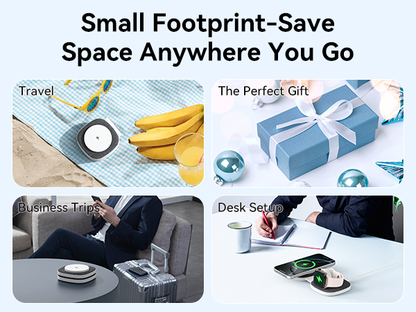 Flodable 2 in 1 Mag-Safe Wireless Charger for iPhone