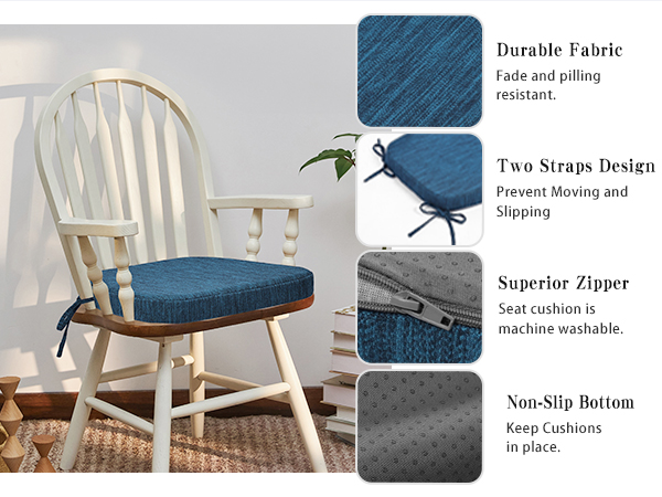 chair seat cushions with ties
