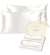 YANIBEST Satin Pillowcase for Hair and Skin - Queen Pillow Cases Set of 2 Pack 20x30 Inches, Silk...