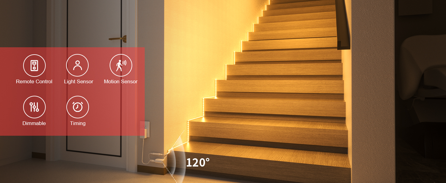 motion sensor light strip