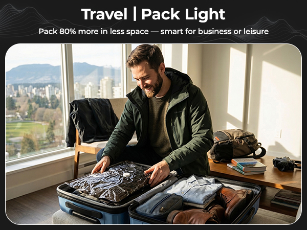 vacuum storage bag for travel