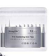HANGLIFE T18 Soldering Iron Tips for Hakko FX-888D FX-888 FX8801 FX-600, and More Soldering Stati...