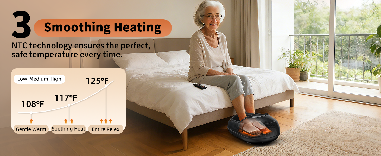 shiatsu foot massager with heat