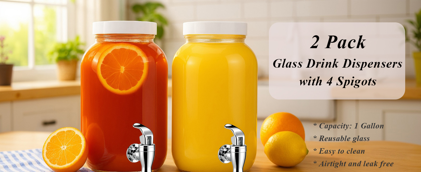 glass drink dispensers