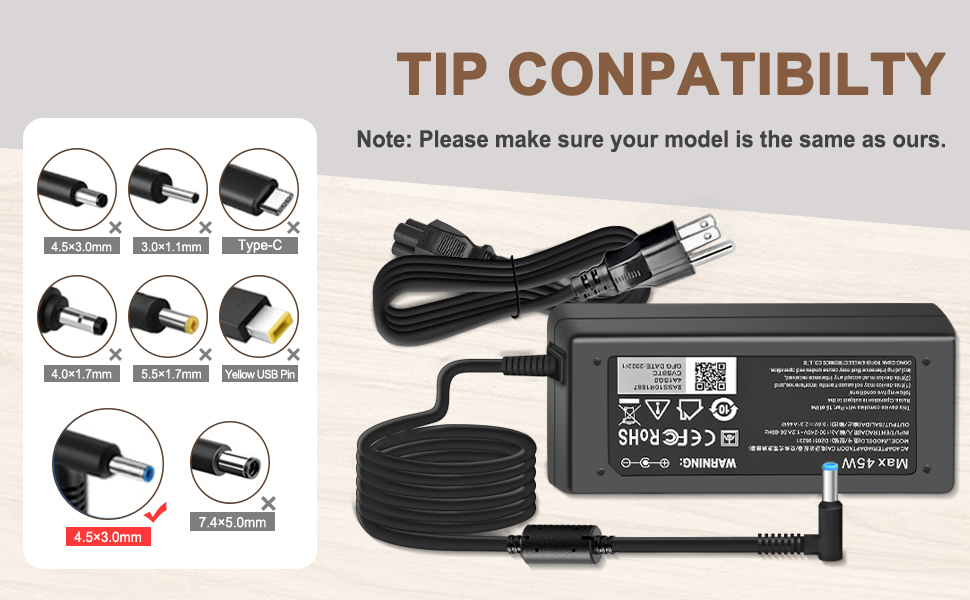 hp power cord for laptops