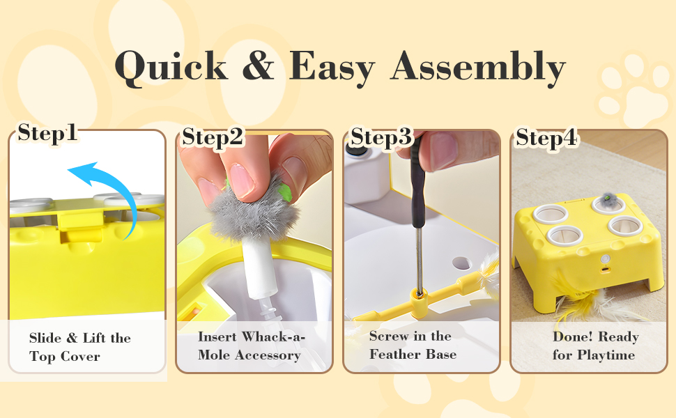 Cheese Box Interactive Cat Toy