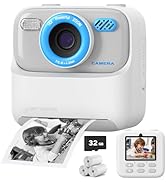 Upgrade Kids Camera Instant Print for Boys and Girls, 1080P HD Dual-Lens Selfie Digital Camera wi...