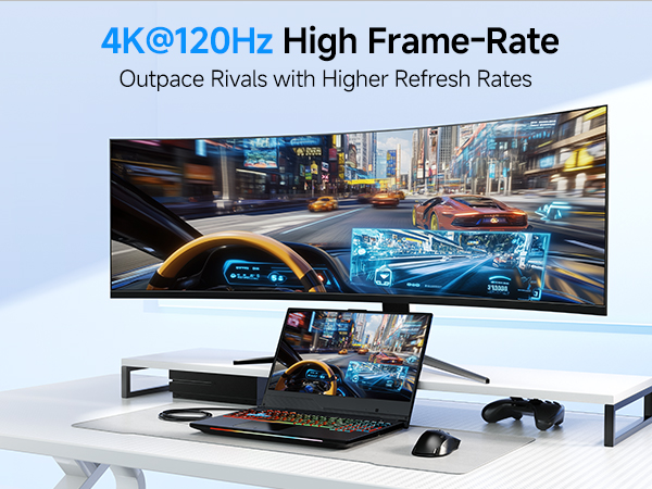 USB C Hub HDMI 2.1, Up to [8K@30Hz/4K@120Hz, 100W Charging, 5Gbps Data