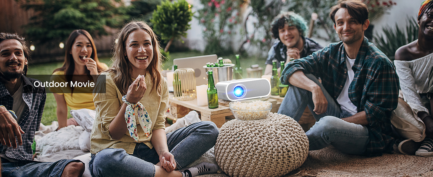 outdoor movie projector