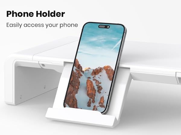 monitor stand with phone stand