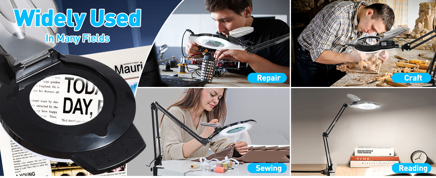 lighted magnifying glass