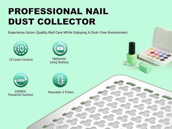 aspiradora de polvo de uñas profesional