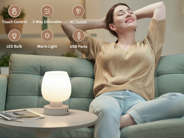 gold touch lamp usb