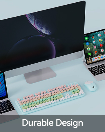 retro wireless keyboard and mouse