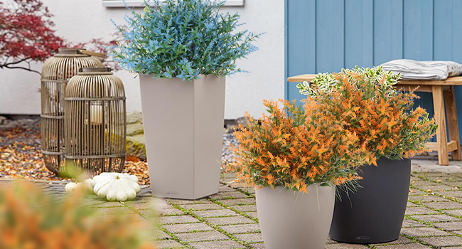 Artificial Flowers Outdoor UV Resistant Fake Flowers No Fade Faux Plastic Plants Garden Porch