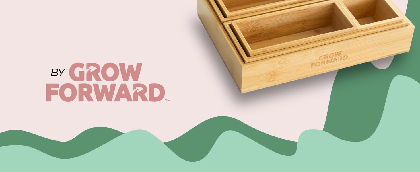 bamboo drawer organizer boxes