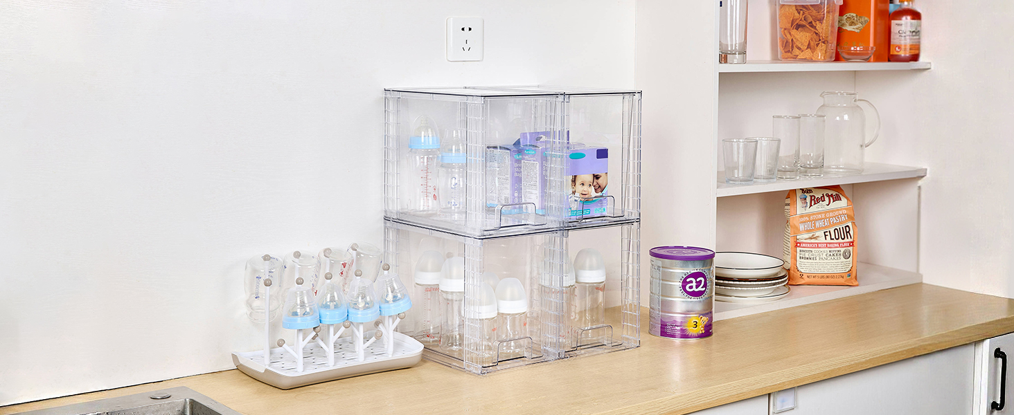 Baby bottle storage