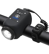 AaiLucky Electric Bike Horn and Bike Light 2 in 1, 110dB Bicycle Horn Rechargeable Bicycle Scoote...