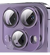 YWXTW Camera Lens Protector for iPhone 14 Pro Max/iPhone 14 Pro, [5TH Gen Upgrade] Electroplate M...