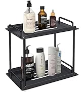HUFEEOH 2 Tier Bathroom Organizer Countertop, Under the Sink Organizer Kitchen Spice Rack Storage...