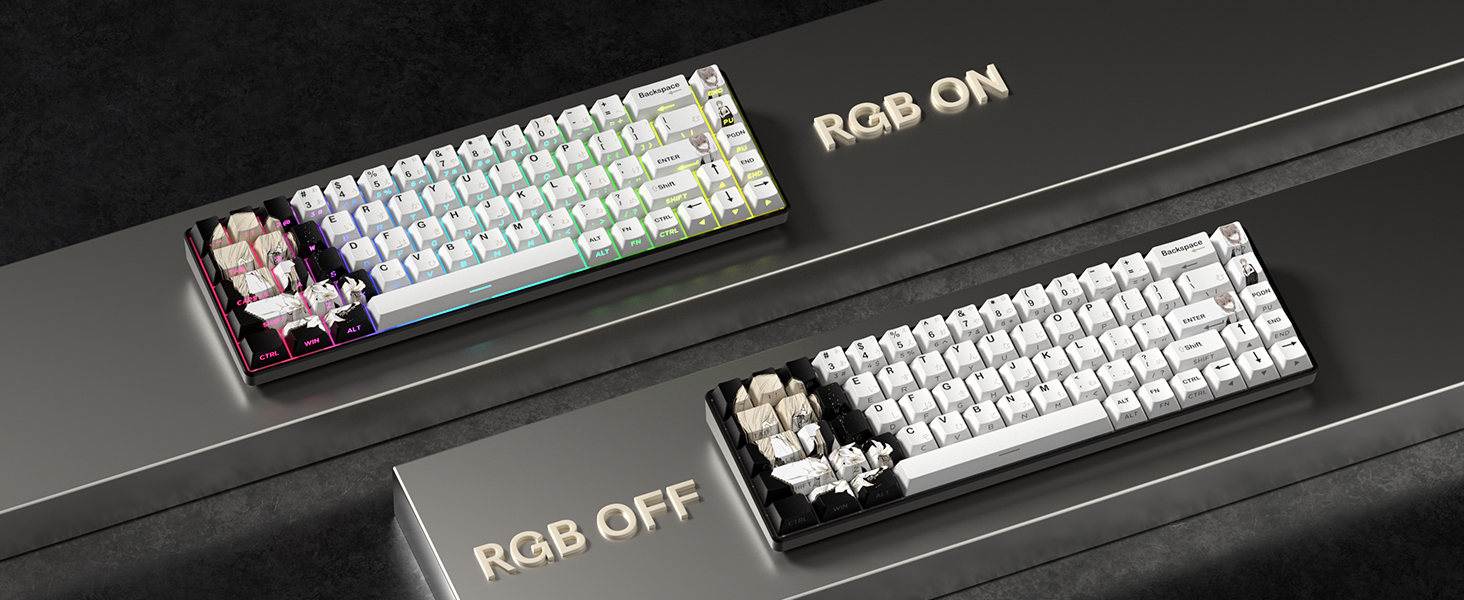 shine through keycaps