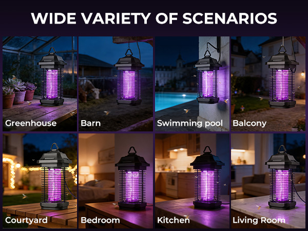 Outdoor Uses and Indoor Uses bug zapper lamp